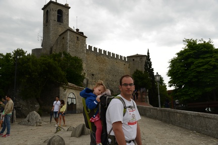 Doug and Greta and the first tower  Guaita 